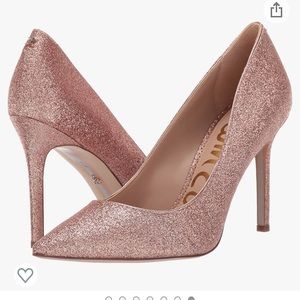 Sam Edelman Heels sparkly Rose gold size 6.5